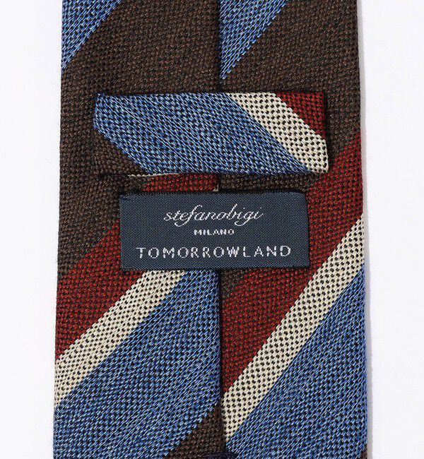 TOMORROWLAND GOODS「STEFANO BIGI シルクウール レジメンタルストライプネクタイ」|ネクタイ・蝶ネクタイ|