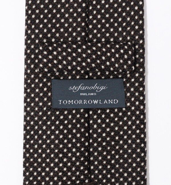 TOMORROWLAND GOODS「STEFANO BIGI ウール マイクロドットネクタイ」|ネクタイ・蝶ネクタイ|