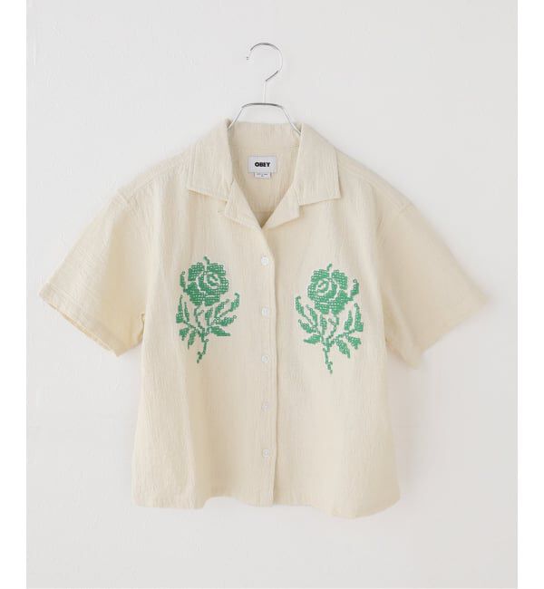 JOINT WORKS「OBEY / オベイ ROSES EMBELLISHED SS SHIRT」|シャツ・ブラウス|ナチュラル