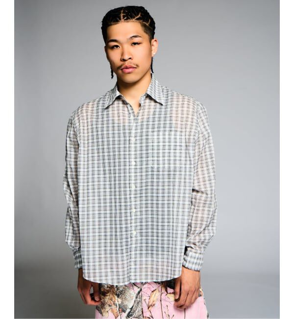 JOINT WORKS「シアー チェック シャツ / SHEER CHECK SHIRTS」|シャツ・ブラウス|
