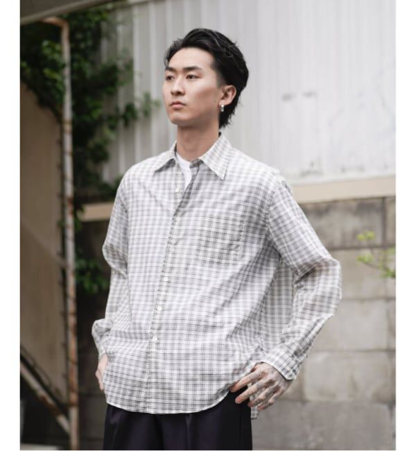 JOINT WORKS「シアー チェック シャツ / SHEER CHECK SHIRTS」|シャツ・ブラウス|