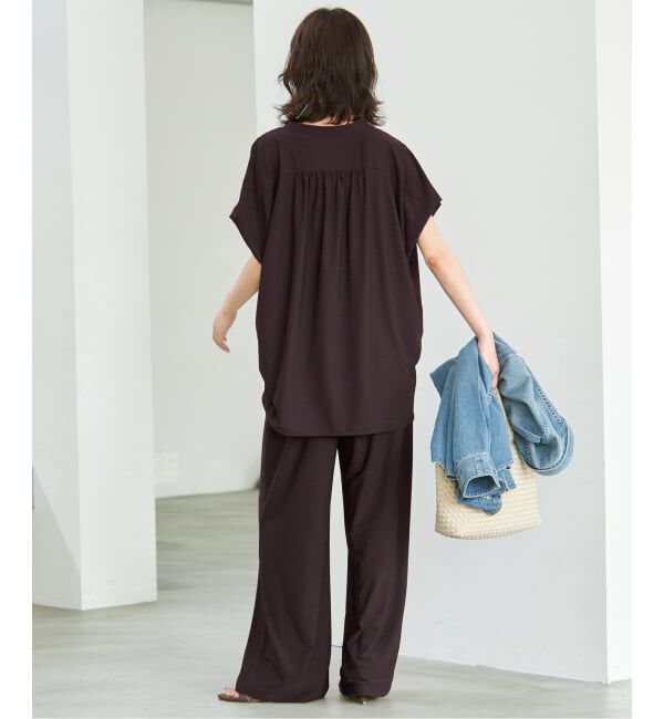 SLOBE IENA「《2枚セット》カットジョーゼットセットアップ」|Tシャツ・カットソー|