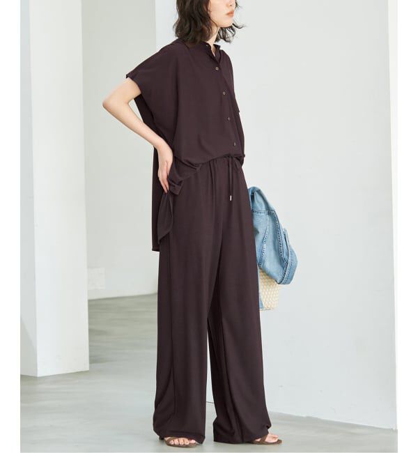 SLOBE IENA「《2枚セット》カットジョーゼットセットアップ」|Tシャツ・カットソー|