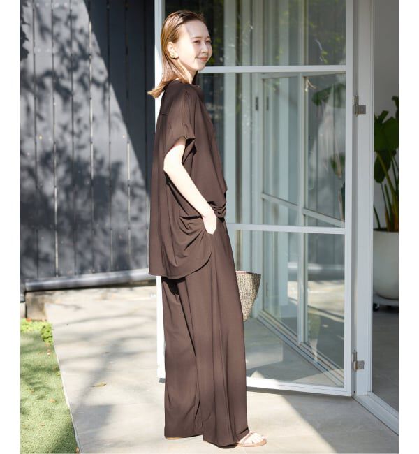 SLOBE IENA「《2枚セット》カットジョーゼットセットアップ」|Tシャツ・カットソー|