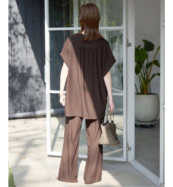 SLOBE IENA「《2枚セット》カットジョーゼットセットアップ」|Tシャツ・カットソー|