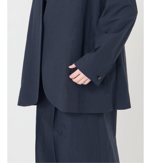 VERMEIL par iena「《手洗い可》Dry Touch Collarless ジャケット」|ノーカラージャケット|