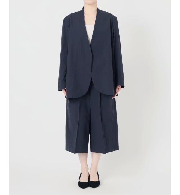 VERMEIL par iena「《手洗い可》Dry Touch Collarless ジャケット」|ノーカラージャケット|