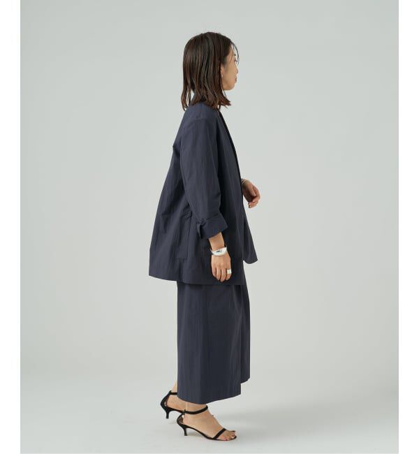 VERMEIL par iena「《手洗い可》Dry Touch Collarless ジャケット」|ノーカラージャケット|