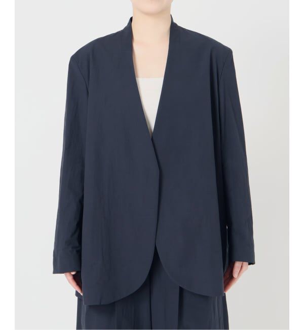 VERMEIL par iena「《手洗い可》Dry Touch Collarless ジャケット」|ノーカラージャケット|