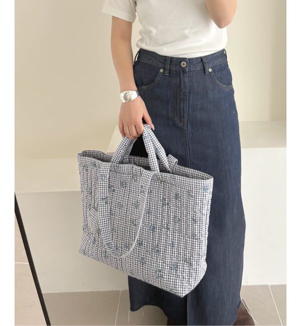 SLOBE IENA「《WEB限定/追加2》Margaux Dereume &times; SLOBE キルティングトートバッグ」|トートバッグ|