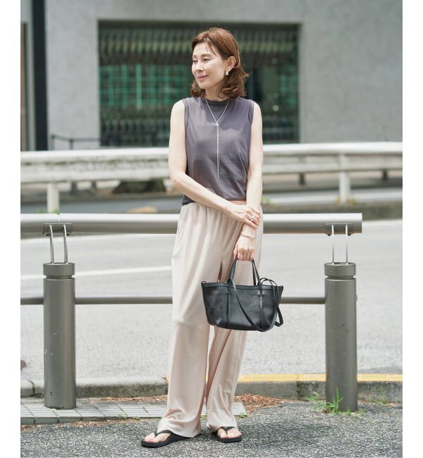 VERMEIL par iena「キュプラコットンノースリーブ」|Tシャツ・カットソー|