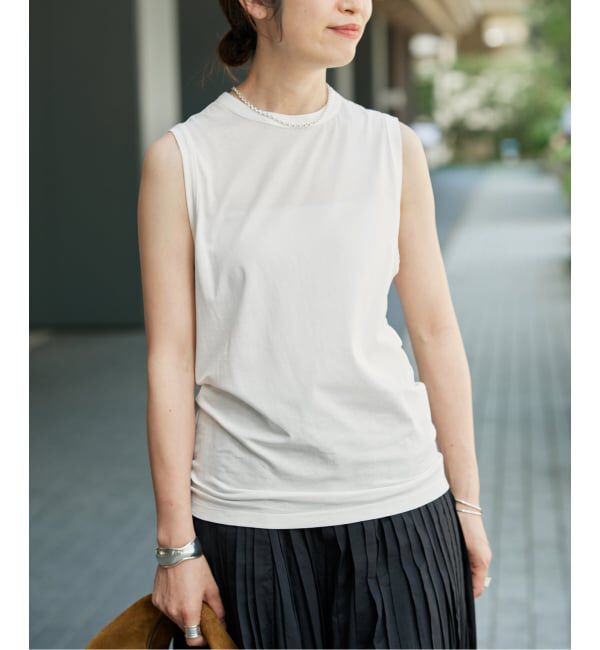 VERMEIL par iena「キュプラコットンノースリーブ」|Tシャツ・カットソー|