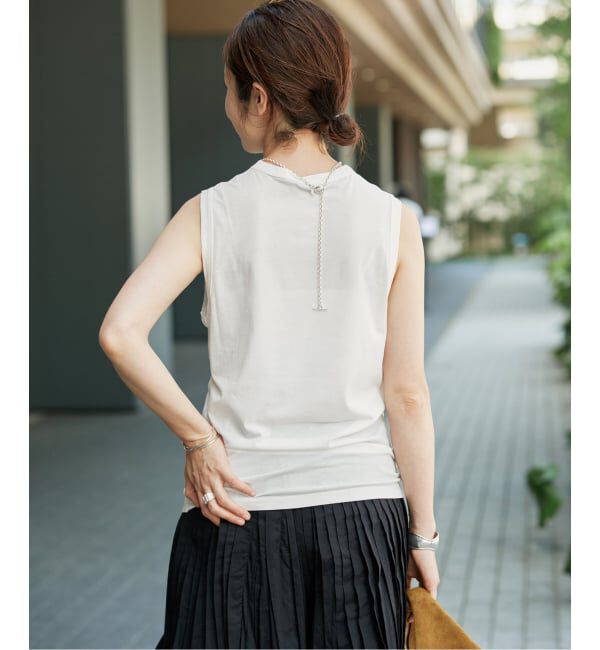 VERMEIL par iena「キュプラコットンノースリーブ」|Tシャツ・カットソー|