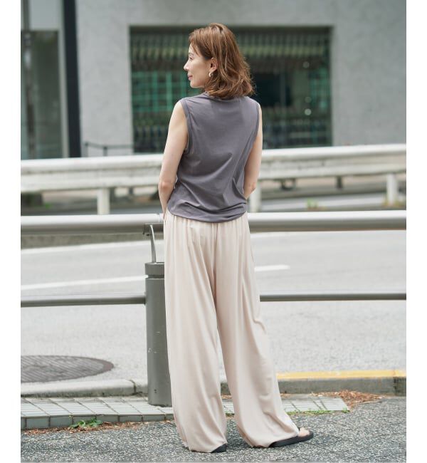 VERMEIL par iena「キュプラコットンノースリーブ」|Tシャツ・カットソー|