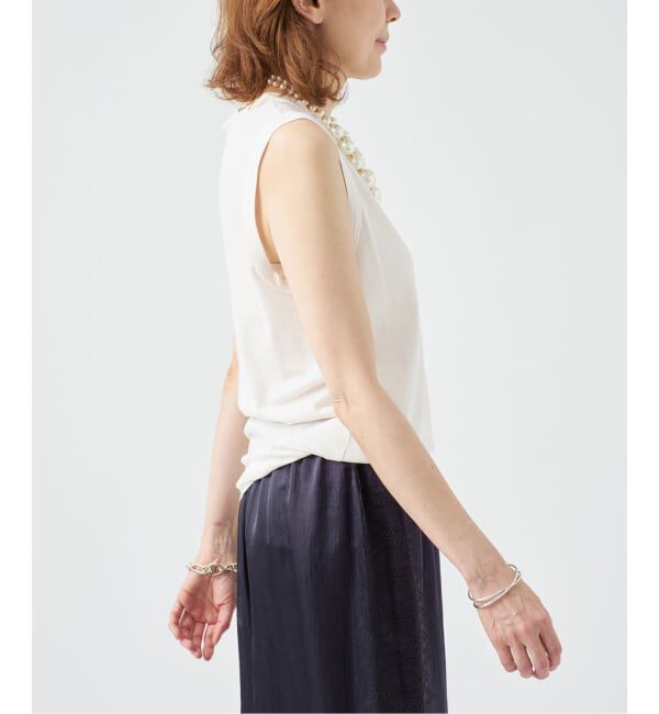 VERMEIL par iena「キュプラコットンノースリーブ」|Tシャツ・カットソー|