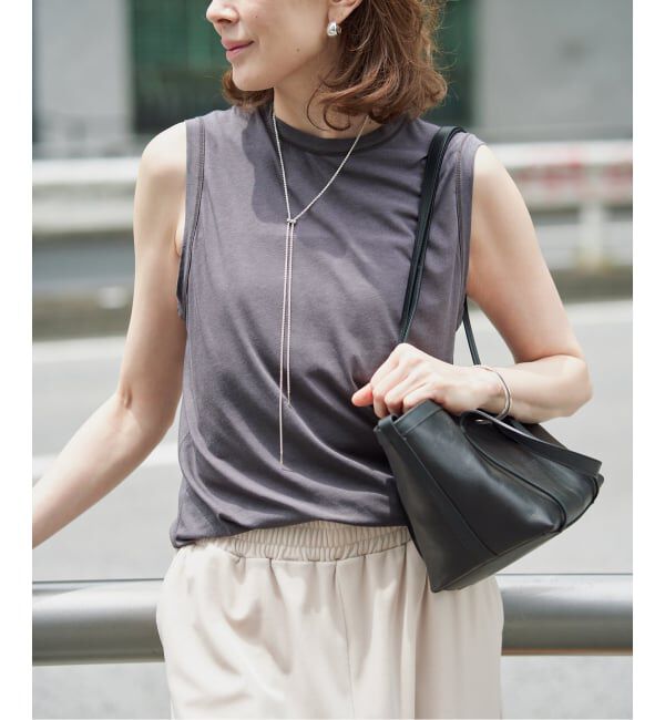 VERMEIL par iena「キュプラコットンノースリーブ」|Tシャツ・カットソー|