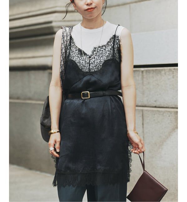 VERMEIL par iena「Petite Lace ドレス」|ワンピース|ネイビー
