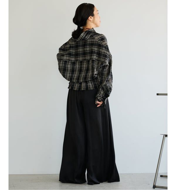 IENA LA BOUCLE「IENA LA BOUCLE キャッチワッシャーチェックシャツ」|シャツ・ブラウス|