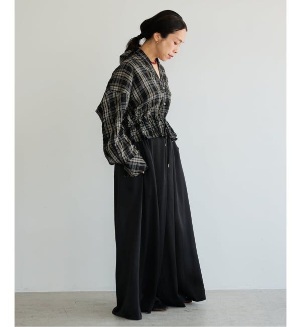IENA LA BOUCLE「IENA LA BOUCLE キャッチワッシャーチェックシャツ」|シャツ・ブラウス|