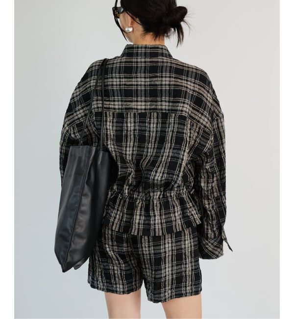 IENA LA BOUCLE「IENA LA BOUCLE キャッチワッシャーチェックシャツ」|シャツ・ブラウス|