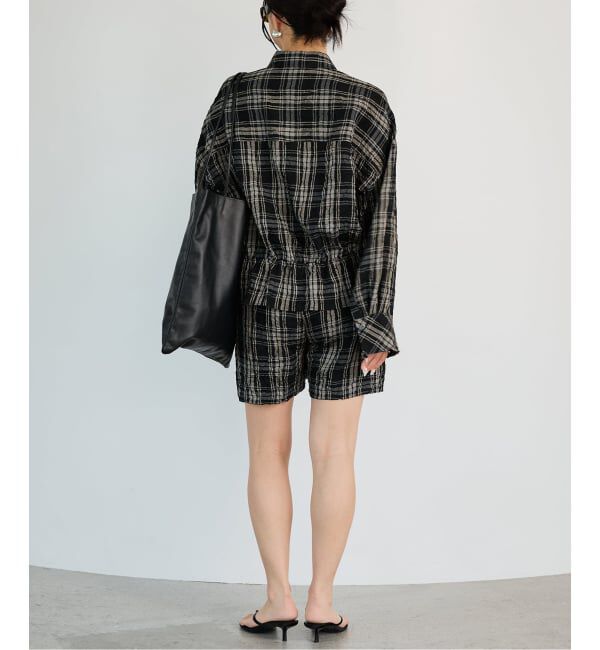 IENA LA BOUCLE「IENA LA BOUCLE キャッチワッシャーチェックシャツ」|シャツ・ブラウス|