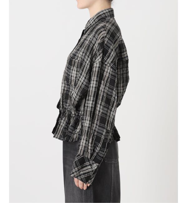 IENA LA BOUCLE「IENA LA BOUCLE キャッチワッシャーチェックシャツ」|シャツ・ブラウス|