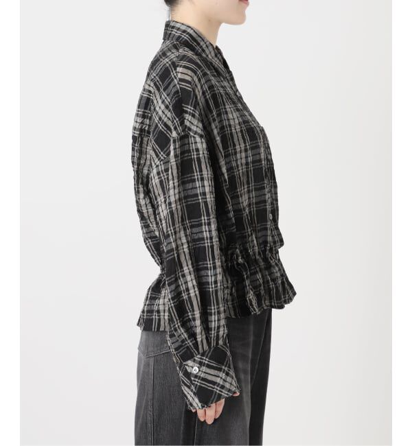 IENA LA BOUCLE「IENA LA BOUCLE キャッチワッシャーチェックシャツ」|シャツ・ブラウス|