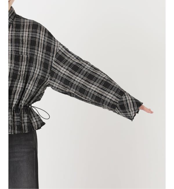 IENA LA BOUCLE「IENA LA BOUCLE キャッチワッシャーチェックシャツ」|シャツ・ブラウス|