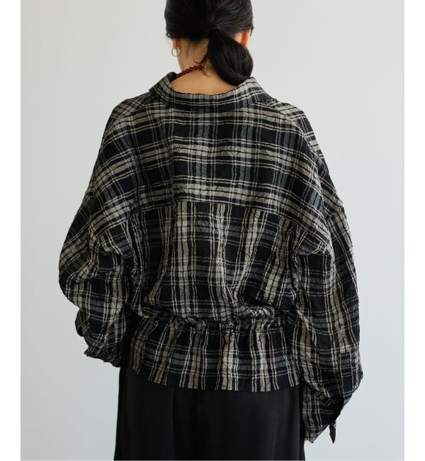 IENA LA BOUCLE「IENA LA BOUCLE キャッチワッシャーチェックシャツ」|シャツ・ブラウス|