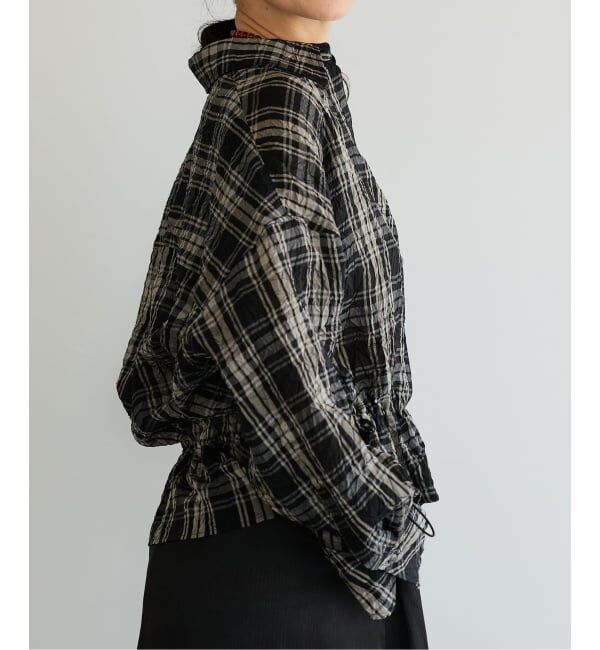 IENA LA BOUCLE「IENA LA BOUCLE キャッチワッシャーチェックシャツ」|シャツ・ブラウス|