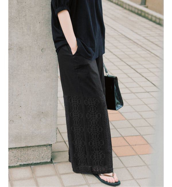 IENA「《手洗い可》ENパッチワークレースイージーパンツ」|その他|