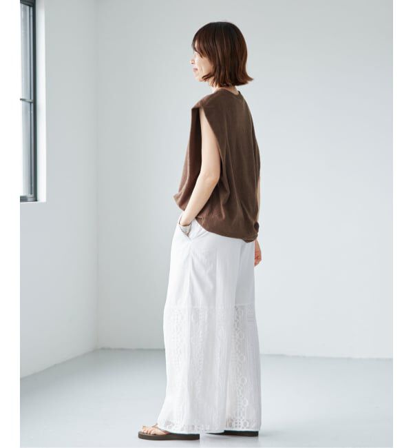 IENA「《手洗い可》ENパッチワークレースイージーパンツ」|その他|