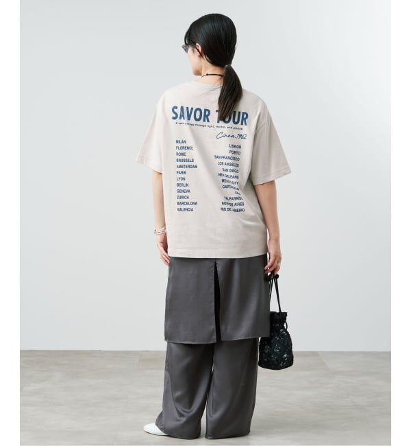 IENA「《追加》バックロゴツアーTシャツ」|Tシャツ・カットソー|