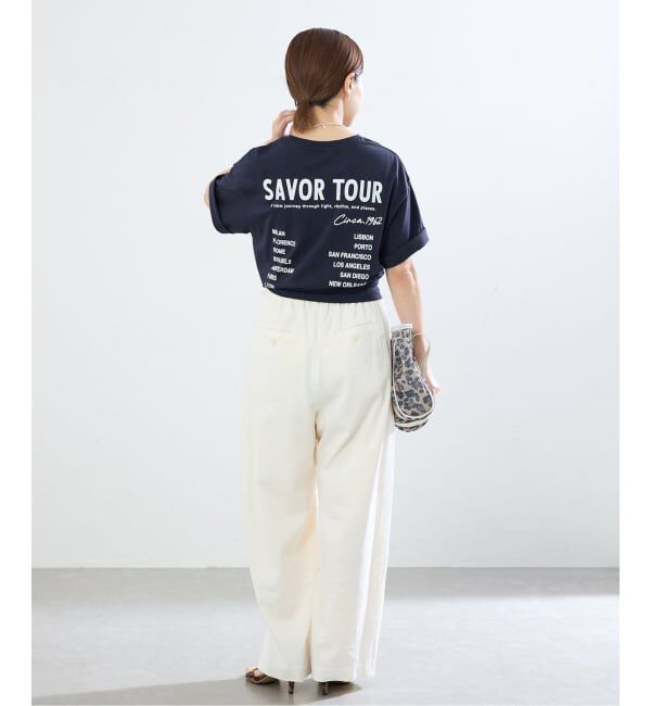 IENA「《追加》バックロゴツアーTシャツ」|Tシャツ・カットソー|