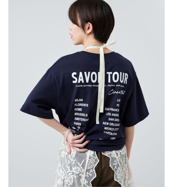 IENA「《追加》バックロゴツアーTシャツ」|Tシャツ・カットソー|