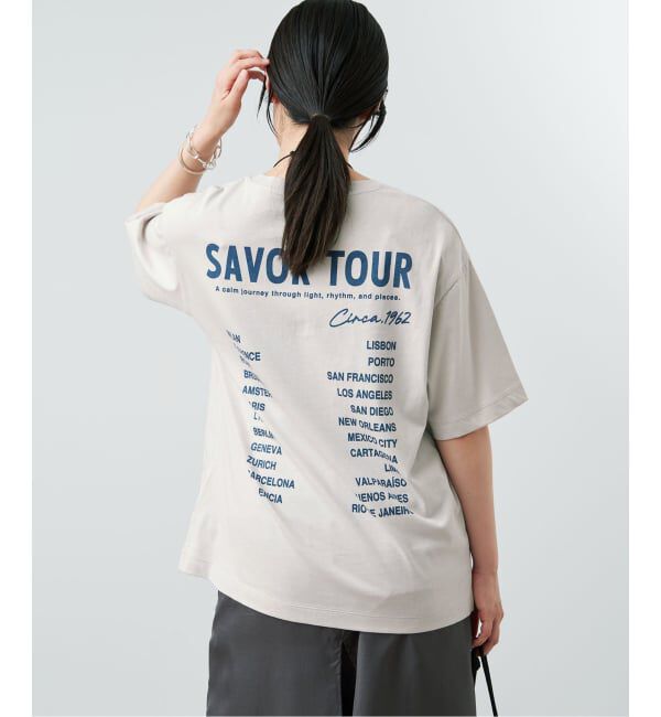 IENA「《追加》バックロゴツアーTシャツ」|Tシャツ・カットソー|