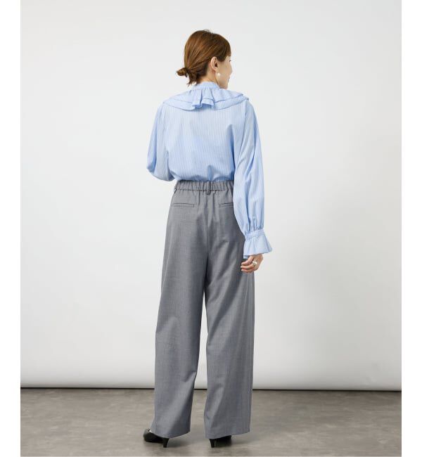 VERMEIL par iena「《予約》ANASTASIA タックパンツ」|スラックス|