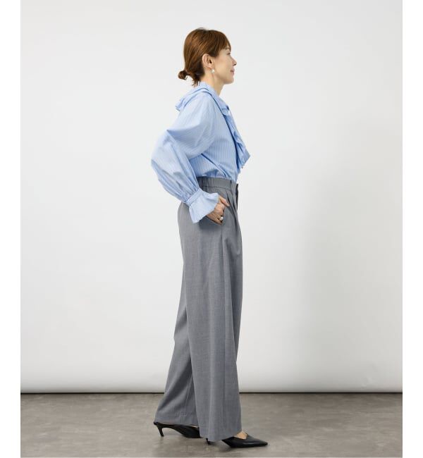 VERMEIL par iena「《予約》ANASTASIA タックパンツ」|スラックス|