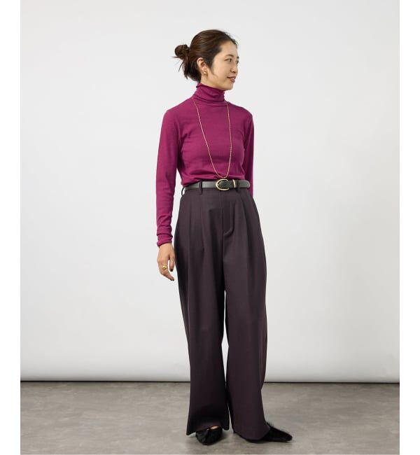 VERMEIL par iena「《予約》ANASTASIA タックパンツ」|スラックス|