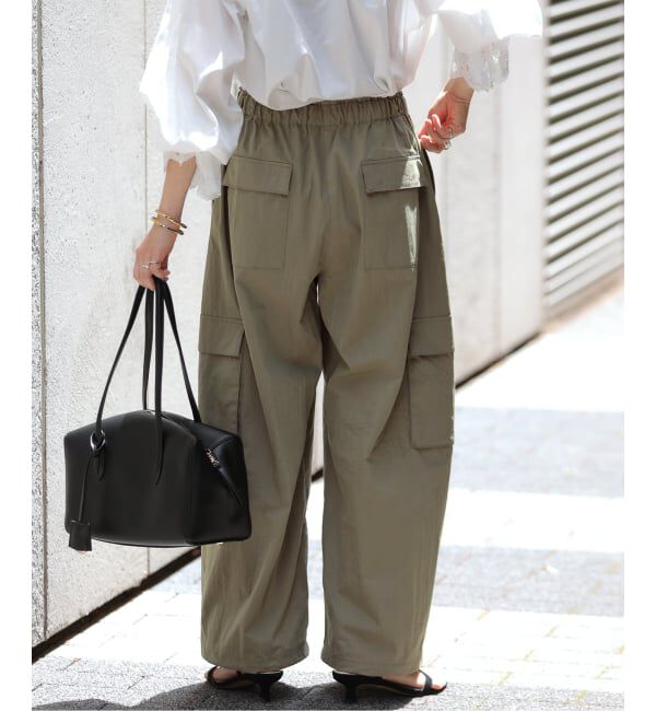 SLOBE IENA「《追加予約》CNドレープポプリンカーゴパンツ」|カーゴ|