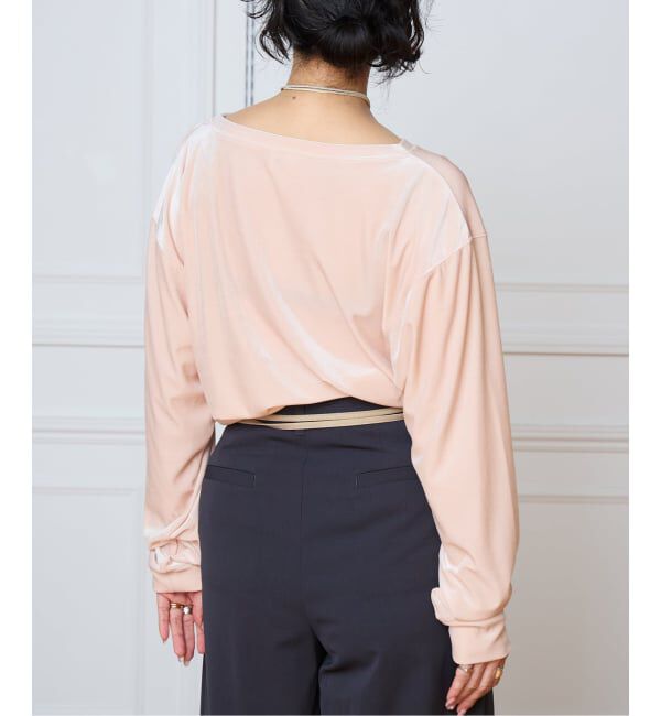 IENA LA BOUCLE「《予約》IENA LA BOUCLE トリアセベロアロングスリーブTシャツ」|Tシャツ・カットソー|