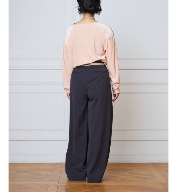 IENA LA BOUCLE「《予約》IENA LA BOUCLE トリアセベロアロングスリーブTシャツ」|Tシャツ・カットソー|