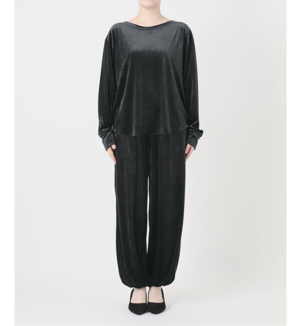 IENA LA BOUCLE「《予約》IENA LA BOUCLE トリアセベロアロングスリーブTシャツ」|Tシャツ・カットソー|