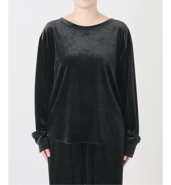 IENA LA BOUCLE「《予約》IENA LA BOUCLE トリアセベロアロングスリーブTシャツ」|Tシャツ・カットソー|