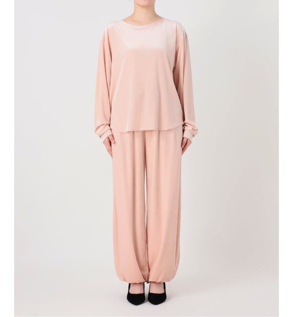 IENA LA BOUCLE「《予約》IENA LA BOUCLE トリアセベロアロングスリーブTシャツ」|Tシャツ・カットソー|