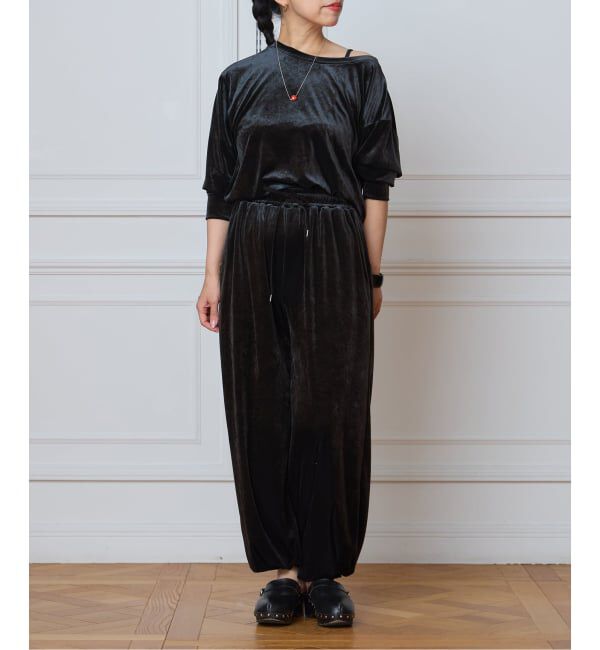 IENA LA BOUCLE「《予約》IENA LA BOUCLE トリアセベロアロングスリーブTシャツ」|Tシャツ・カットソー|