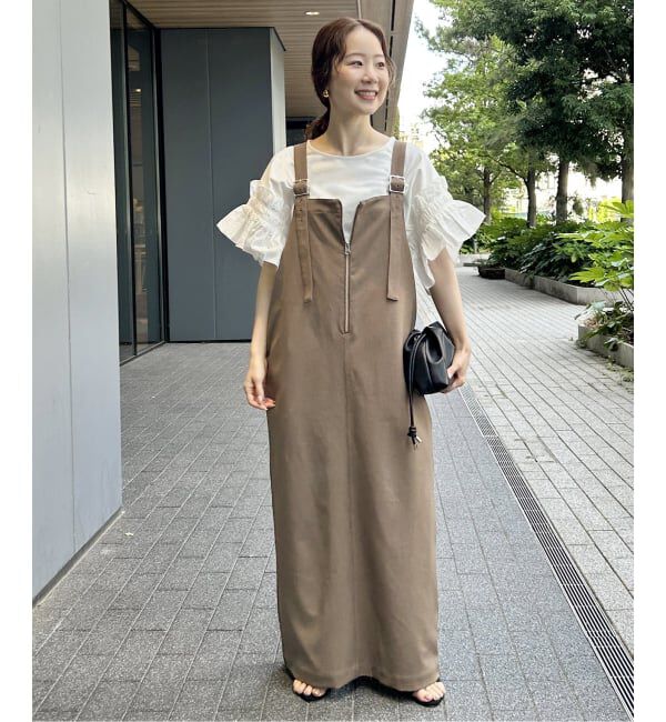 SLOBE IENA「《追加予約》UNIVERSAL OVERALL SLOBE別注 ジャンパースカート」|ワンピース|