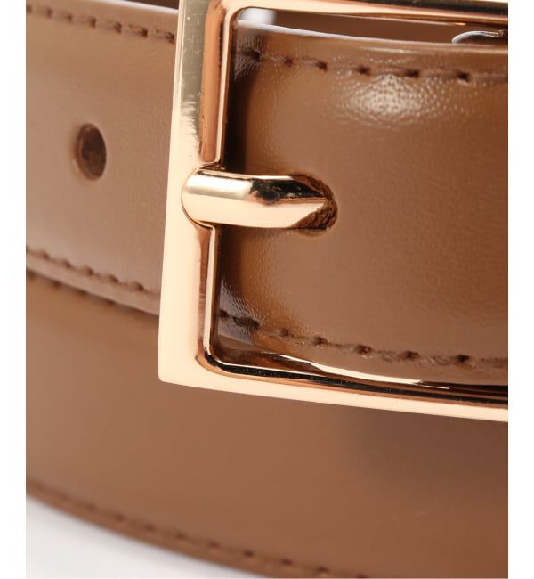 SLOBE IENA「《追加3予約》SLOBE スクエアステッチベルト」|ベルト|
