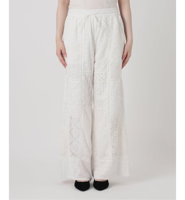 IENA LA BOUCLE「《予約》IENA LA BOUCLE レースアソートイージーパンツ」|その他|