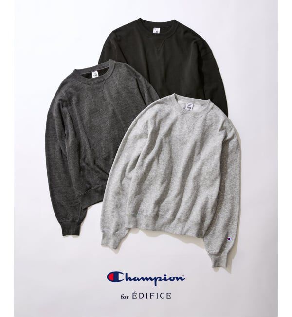EDIFICE「《予約》Champion / チャンピオン for EDIFICE「L.W.D.」Crew Sweat」|スウェット・ジャージ|
